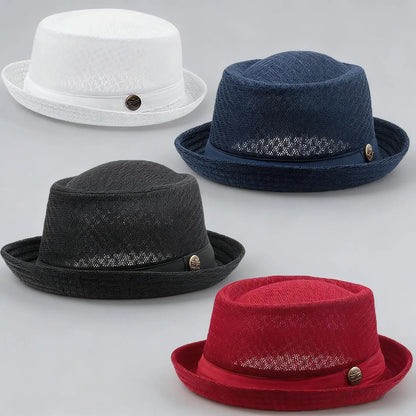 Unisex Mesh Pork Pie Hat