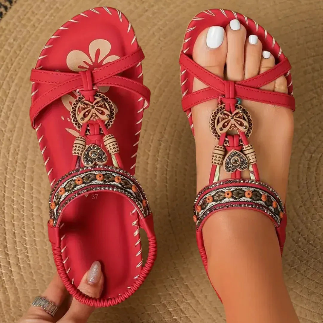 Women’s Beaded Slingback Comfort Sandals
