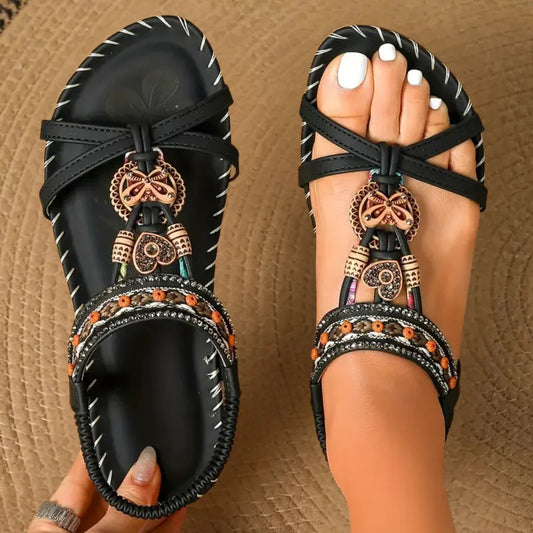 Women’s Beaded Slingback Comfort Sandals