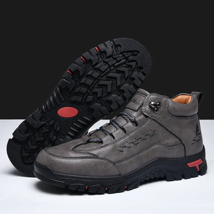 Men’s Rugged Lace-Up Comfort Walking Shoes