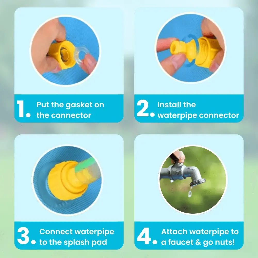 Pet Splash Pad Sprinkler Play Mat
