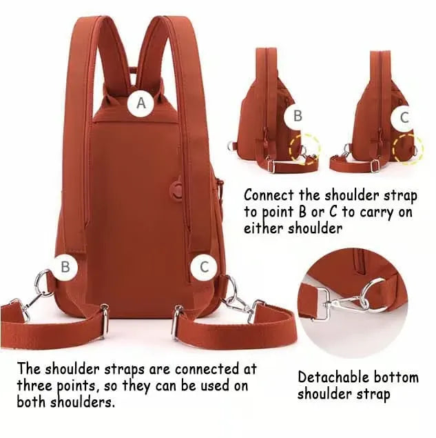 Women’s 3-in-1 Convertible Travel Backpack Bag