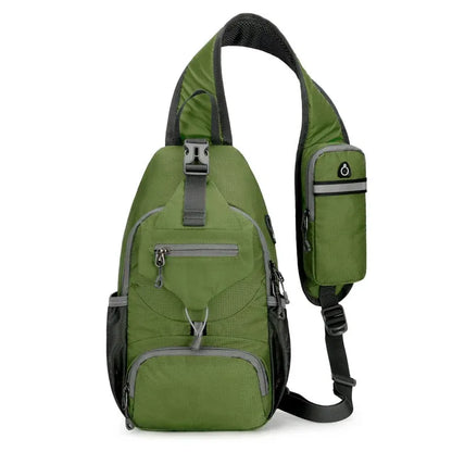 Foldable Multi Pocket Crossbody Sling Bag