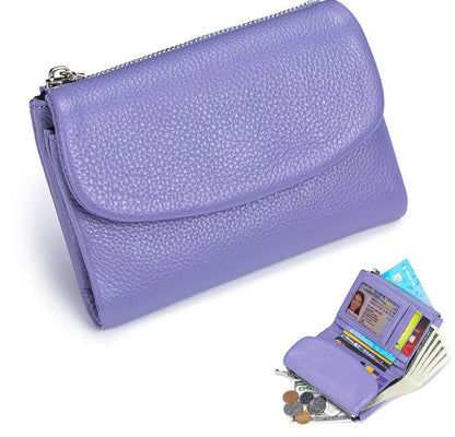 Unisex Pebble Leather-Look RFID Wallet