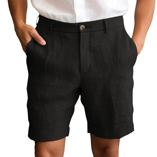 Elegant Linen Casual Shorts