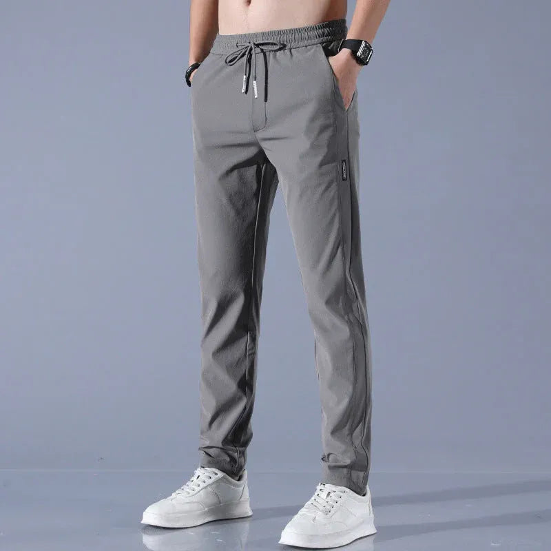 Men’s Quick-Dry Stretch Pants with Zipper Pockets