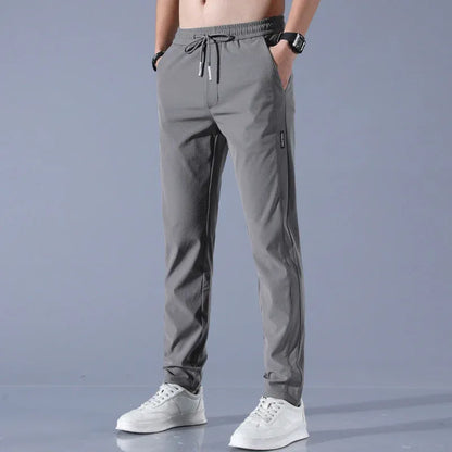 Men’s Quick-Dry Stretch Pants with Zipper Pockets