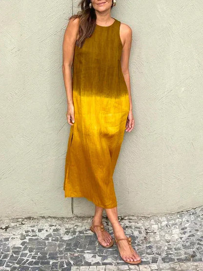 Women’s Ombre Sleeveless Midi Dress