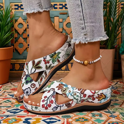 Women’s Cutout Slip-On Comfort Sandals