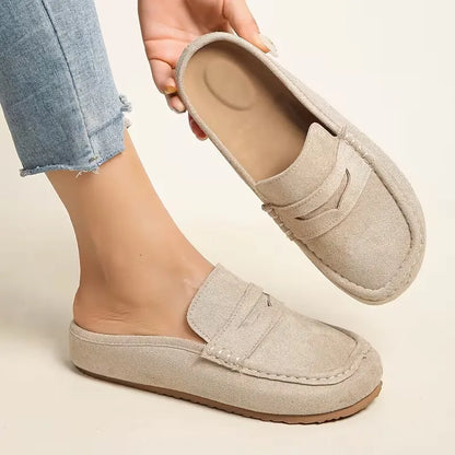 Women’s Suede-Look Slip-On Loafer Mules