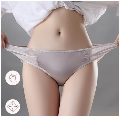 Women’s Lace Trim Mid-Waist Comfort Briefs