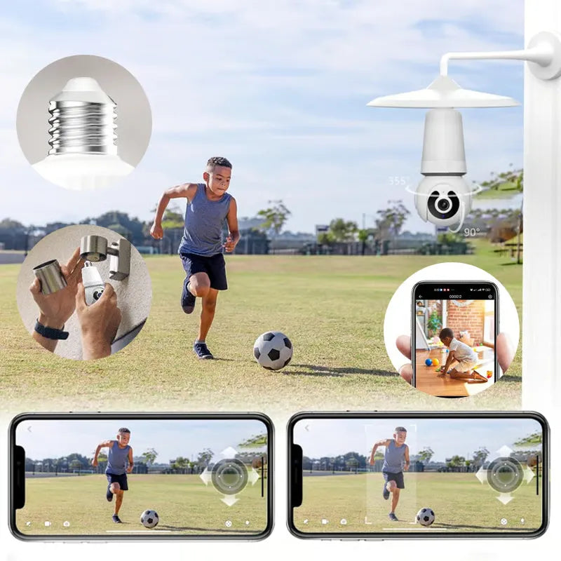 Smart Light Bulb Security Camera