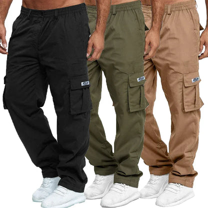 Men’s Urban Cargo Pants with Multi-Pocket Design