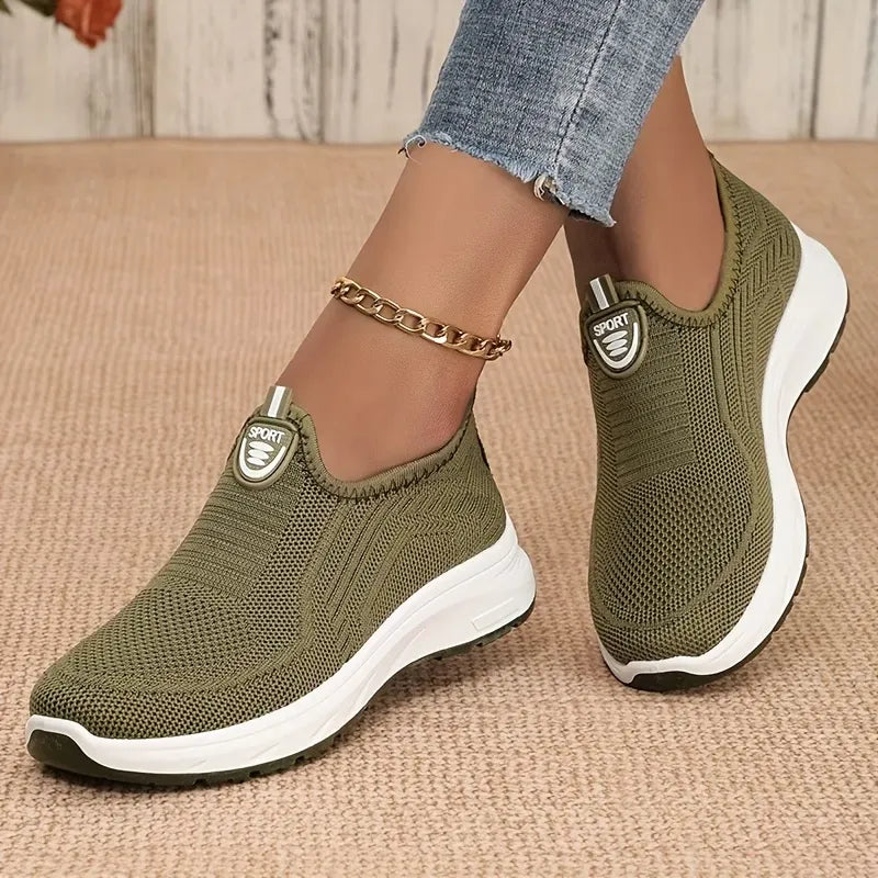 Women’s Breathable Slip-On Walking Sneakers