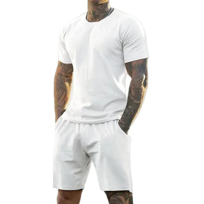 Men’s Athletic T-Shirt and Shorts 2-Piece Set