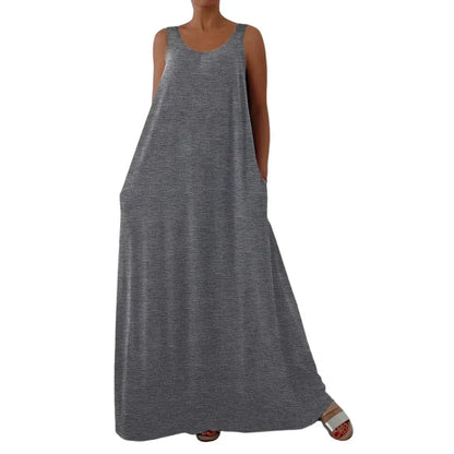 Women’s Sleeveless Flowy Maxi Dress