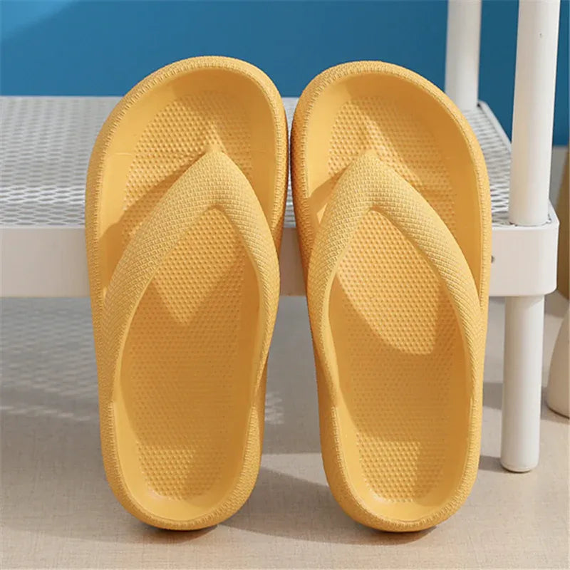 Women's Cushioned Platform Flip Flops