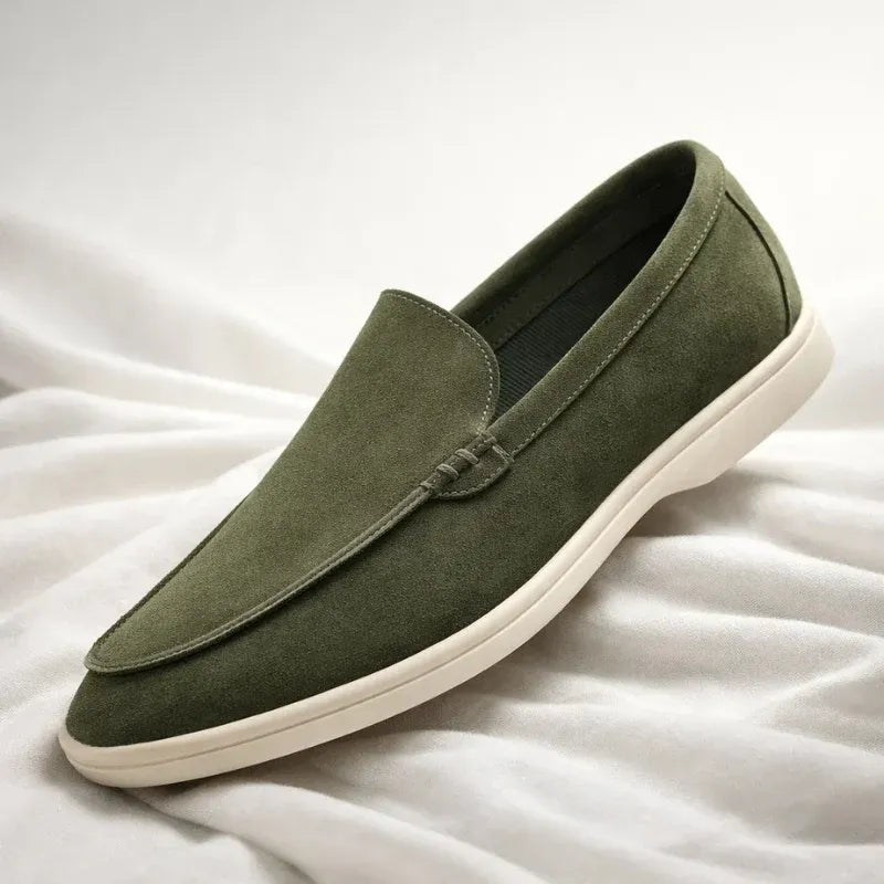 Men’s Casual Suede-Look Slip-On Loafers