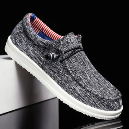 Men’s Lightweight Canvas Slip-On Loafers