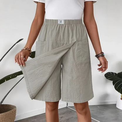 Women’s Elastic Waist Wrap Skort