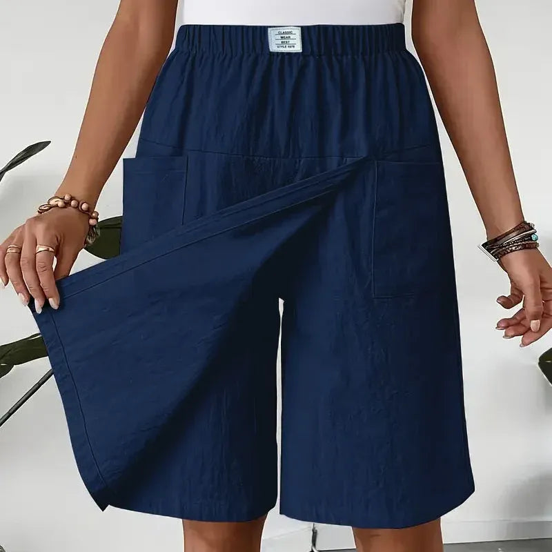 Women’s Elastic Waist Wrap Skort