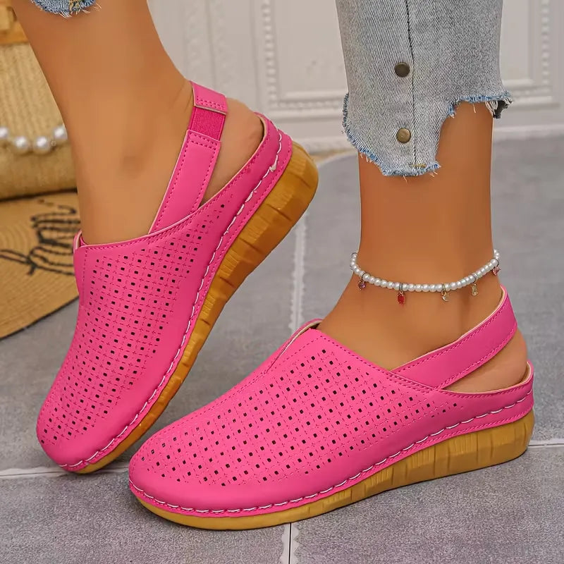 Women’s Perforated Slingback Comfort Sandals