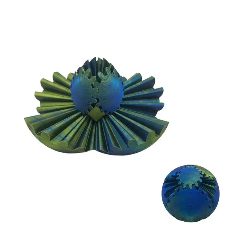 3D Printed Transforming Gear Sphere Fidget Toy