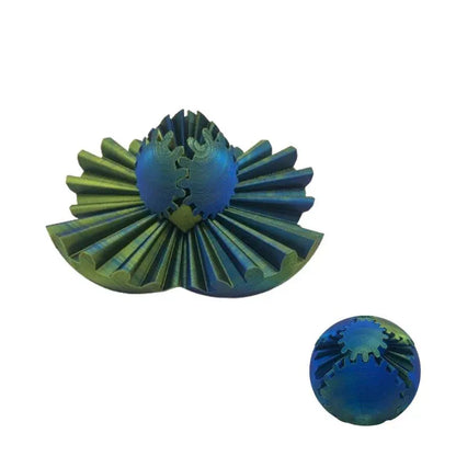 3D Printed Transforming Gear Sphere Fidget Toy