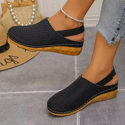 Women’s Perforated Slingback Comfort Sandals