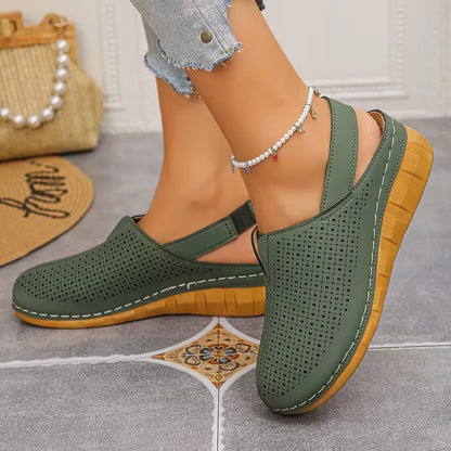 Women’s Perforated Slingback Comfort Sandals