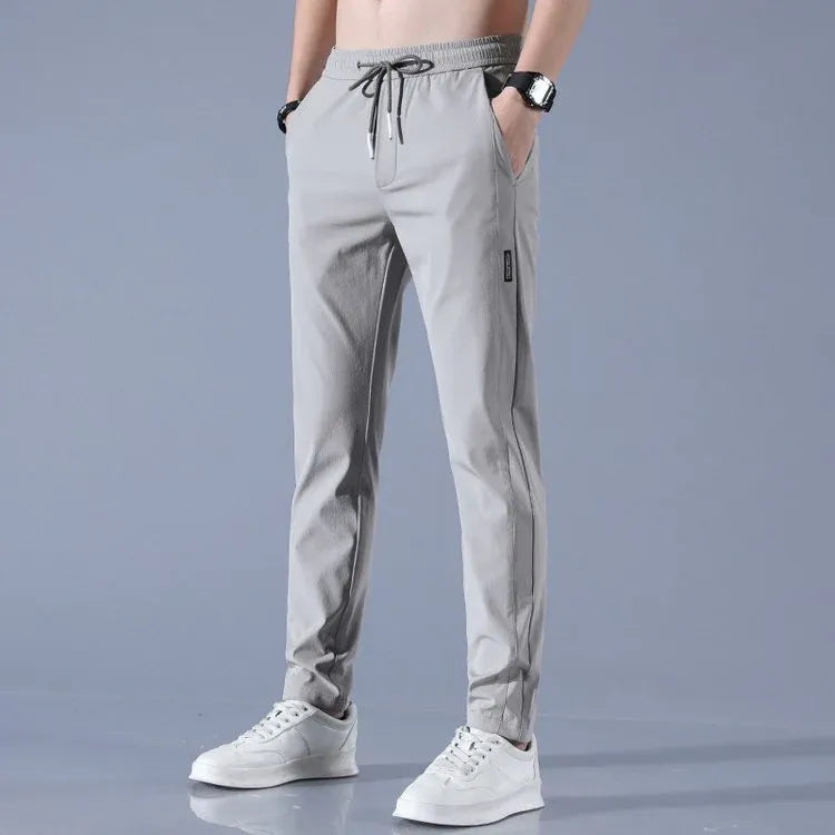 Men’s Quick-Dry Stretch Pants with Zipper Pockets