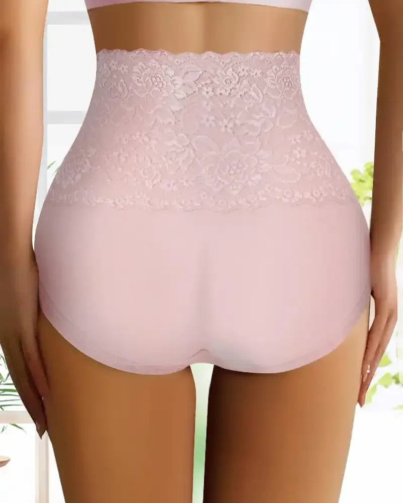 3-Pack Women’s High-Waist Lace Cotton Briefs
