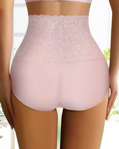 3-Pack Women’s High-Waist Lace Cotton Briefs