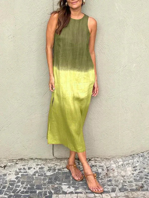 Women’s Ombre Sleeveless Midi Dress