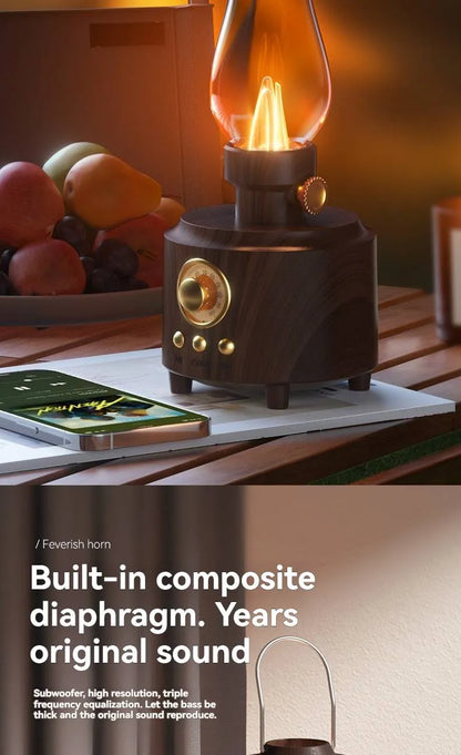 Retro Lantern Bluetooth Speaker with Ambient Light