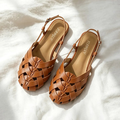 Women’s Woven Slingback Flat Sandals