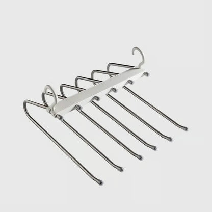 6-Tier Space Saving Foldable Pants Hanger Rack