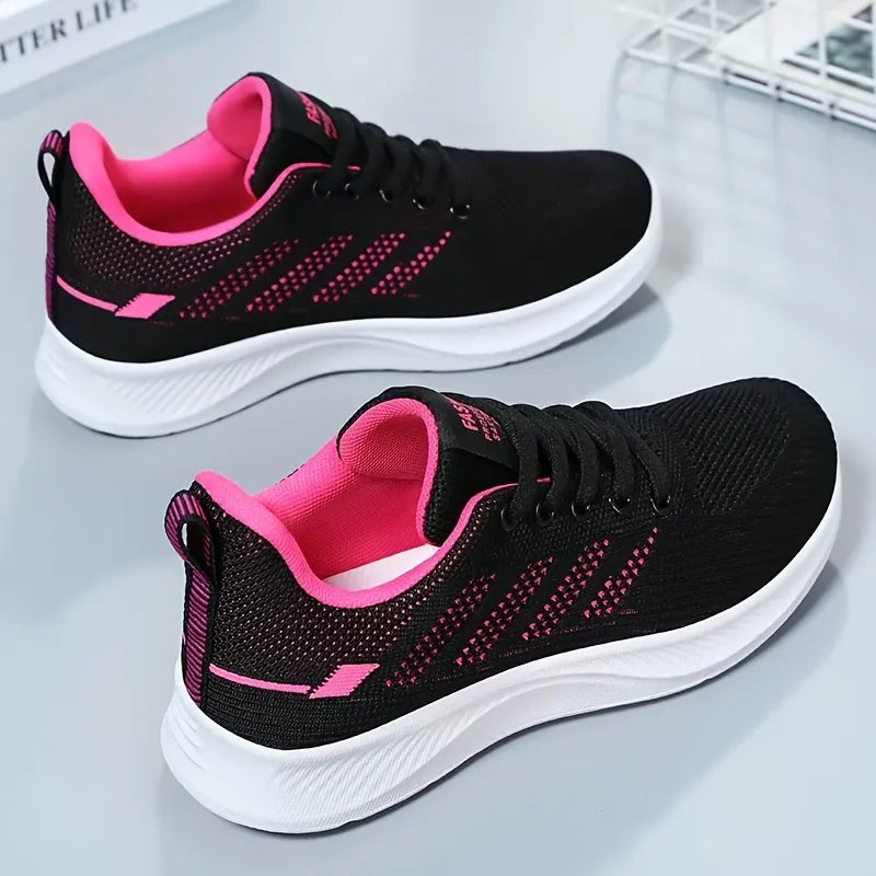Women’s Lace-Up Breathable Walking Sneakers
