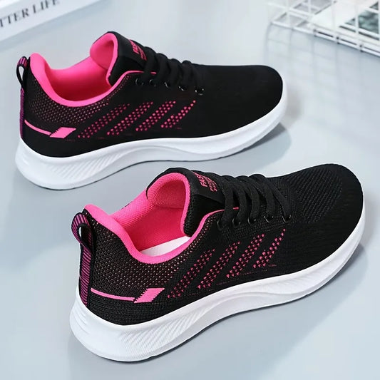 Women’s Lace-Up Breathable Walking Sneakers