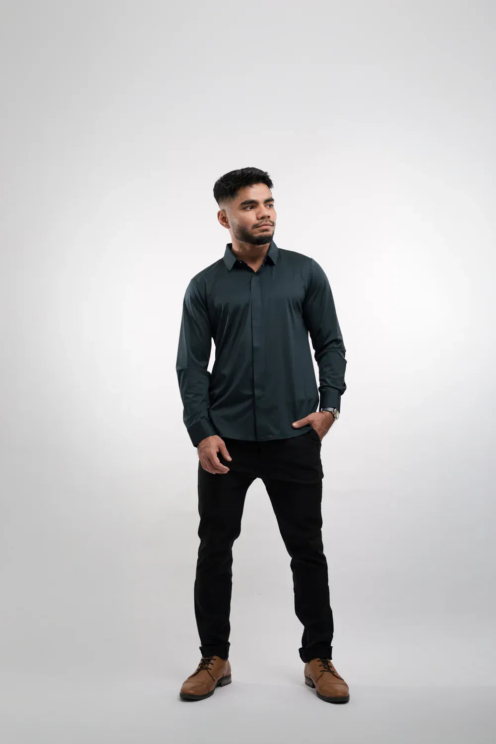 Men’s Wrinkle-Resistant Long-Sleeve Dress Shirt