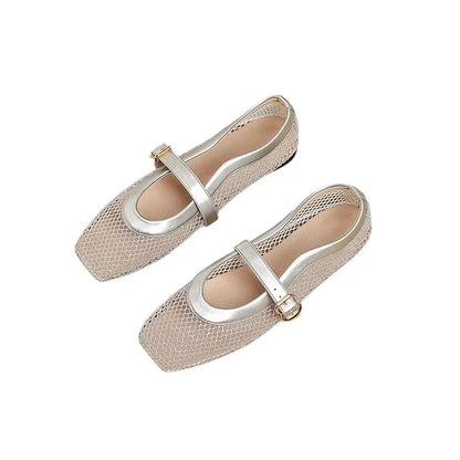 Women’s Breathable Mesh Mary Jane Flats
