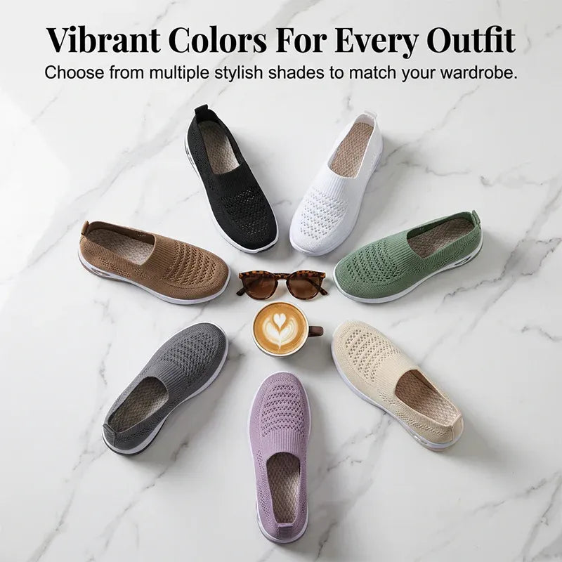 Women’s Breathable Knit Slip-On Shoes
