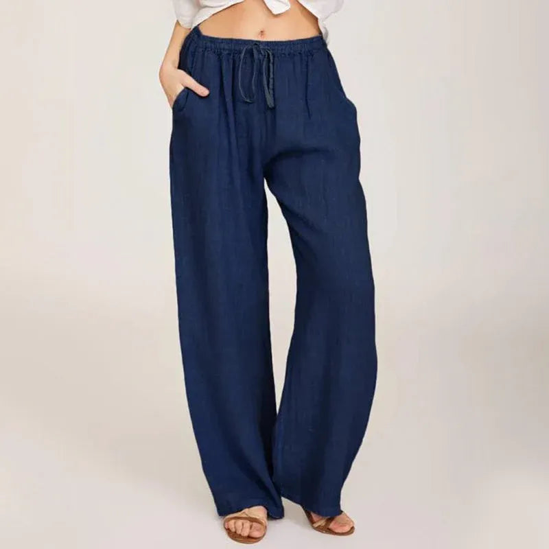 Women’s Lightweight Wide Leg Drawstring Pants