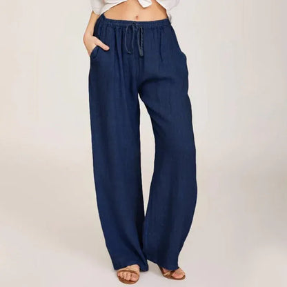 Women’s Lightweight Wide Leg Drawstring Pants