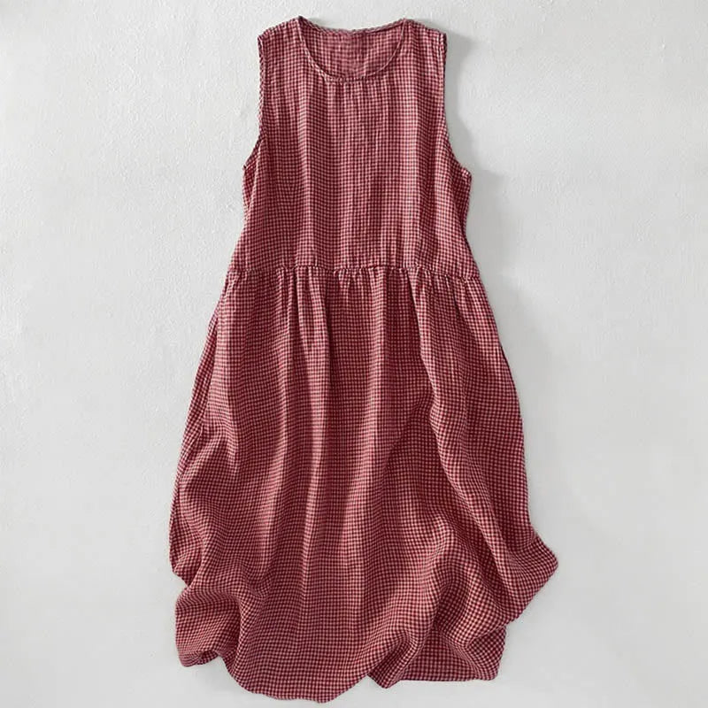 Women’s Sleeveless Pocket Midi Dress