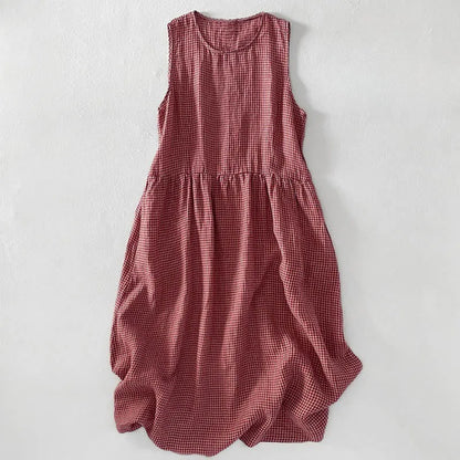 Women’s Sleeveless Pocket Midi Dress