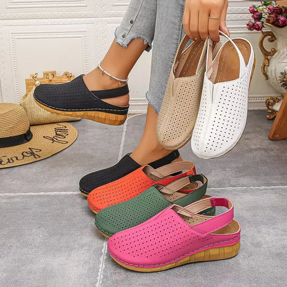 Women’s Perforated Slingback Comfort Sandals