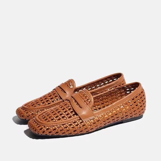 Women’s Woven Slip-On Casual Loafers