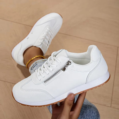 Women’s Lace-Up Side-Zip Casual Sneakers