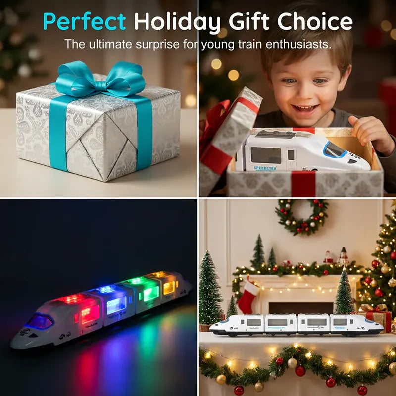 Electric Light-Up Bullet Train Toy